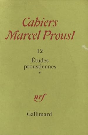 Seller image for tudes proustiennes. 5. tudes proustiennes for sale by Chapitre.com : livres et presse ancienne