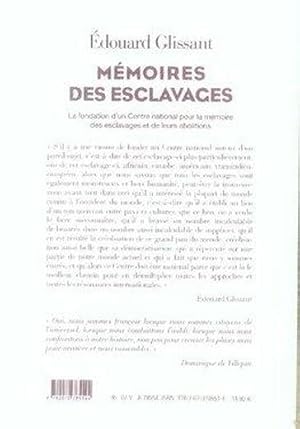 Bild des Verkufers fr Mmoires des esclavages zum Verkauf von Chapitre.com : livres et presse ancienne