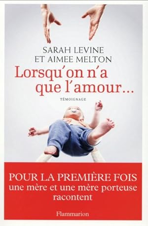 Seller image for lorsqu'on n'a que l'amour. for sale by Chapitre.com : livres et presse ancienne