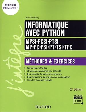 informatique ; prépas scientifiques ; méthodes et exercices (2e édition)