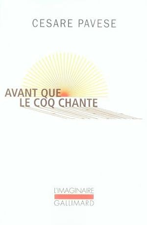 Seller image for avant que le coq chante for sale by Chapitre.com : livres et presse ancienne