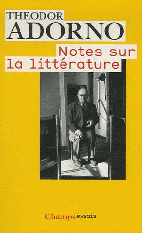 Image du vendeur pour Notes sur la littrature mis en vente par Chapitre.com : livres et presse ancienne