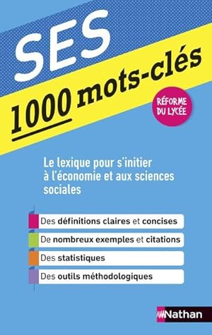 1000 mots-clés ; SES (édition 2019)