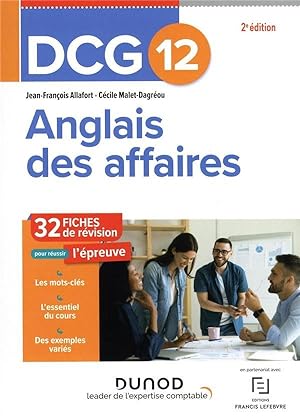 DCG 12 : anglais des affaires ; 35 fiches de révision (2e édition)