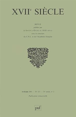 Revue XVIIe siècle n.211