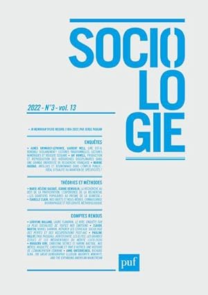 REVUE SOCIOLOGIE n.3 (édition 2022)