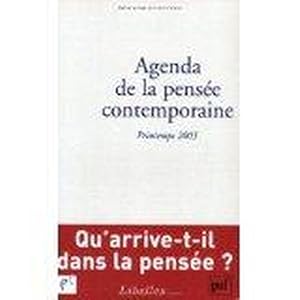 Bild des Verkufers fr Agenda de la pense contemporaine zum Verkauf von Chapitre.com : livres et presse ancienne