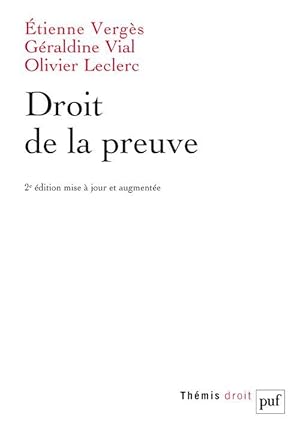 droit de la preuve (2e édition)