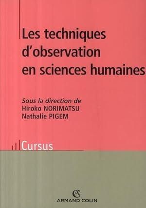 les techniques d'observation en sciences humaines