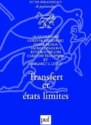 Image du vendeur pour Transfert et tats limites mis en vente par Chapitre.com : livres et presse ancienne
