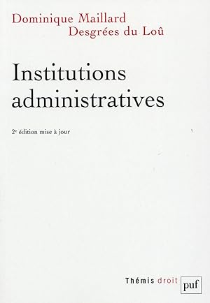 institutions administratives (2e édition).