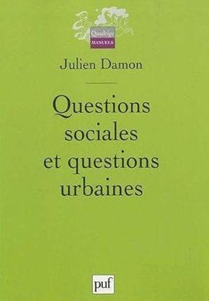 Bild des Verkufers fr Questions sociales et questions urbaines zum Verkauf von Chapitre.com : livres et presse ancienne