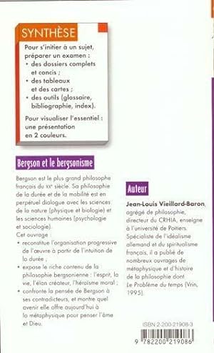 Bild des Verkufers fr Bergson et le bergsonisme zum Verkauf von Chapitre.com : livres et presse ancienne