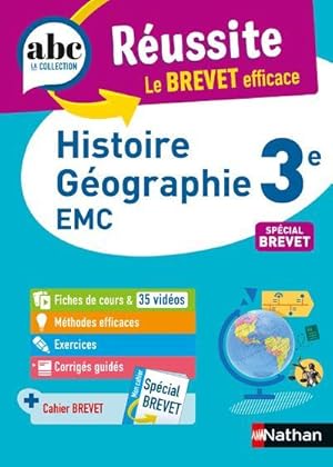 ABC du bac réussite : histoire-géographie, enseignement moral et civique : 3e (édition 2022)