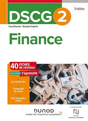 DSCG 2 : finance ; 40 fiches de révision (édition 2022/2023)