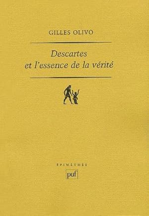 Bild des Verkufers fr Descartes et l'essence de la vrit zum Verkauf von Chapitre.com : livres et presse ancienne