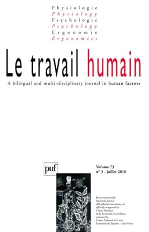 REVUE LE TRAVAIL HUMAIN n.73/3 (édition 2010)