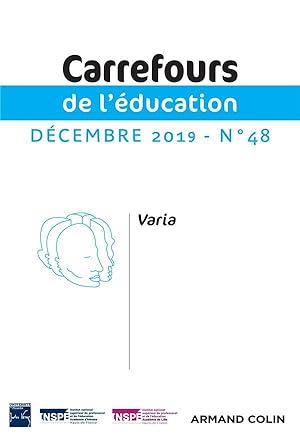Carrefours de l'éducation n°48 (2/2019) Varia : Varia