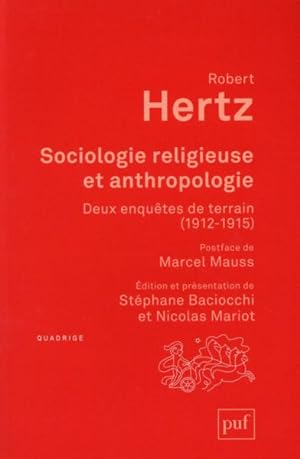 Bild des Verkufers fr sociologie religieuse et anthropologie zum Verkauf von Chapitre.com : livres et presse ancienne