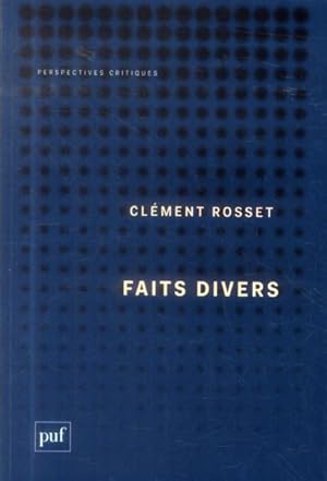 Image du vendeur pour faits divers mis en vente par Chapitre.com : livres et presse ancienne