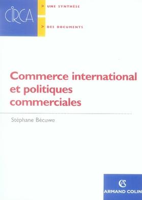 Commerce international et politiques commerciales