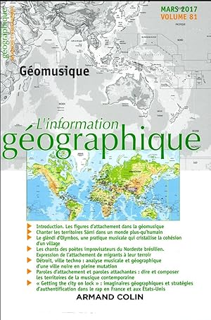 l'information géographique : 1/2017 ; géomusique