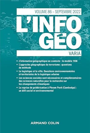 l'information géographique n.86 : varia