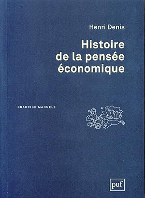 histoire de la pensée économique (3e édition)