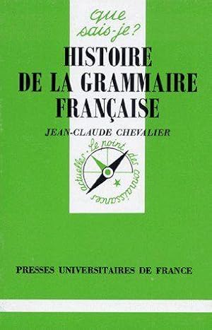 Seller image for Histoire de la grammaire franaise for sale by Chapitre.com : livres et presse ancienne