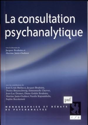 Bild des Verkufers fr la consultation psychanalytique zum Verkauf von Chapitre.com : livres et presse ancienne