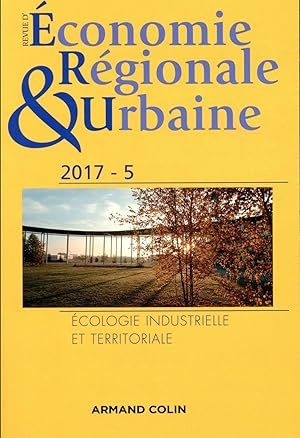 revue d'économie régionale et urbaine : 5/2017 varia