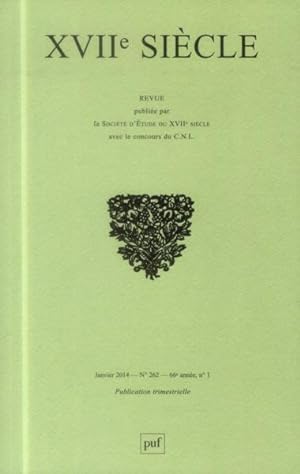 Seller image for Revue XVIIe sicle n.262 for sale by Chapitre.com : livres et presse ancienne