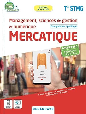 mercatique : management, sciences de gestion et numérique : terminale STMG ; pochette de l'élève ...