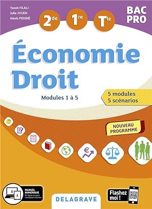 économie-droit ; 2de, 1re, tle bac pro ; pochette élève (édition 2020)