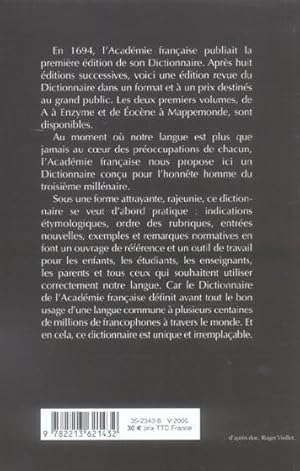 Bild des Verkufers fr Dictionnaire de l'Acadmie franaise. 2. Dictionnaire de l'Acadmie franaise. oc-Map. Volume : Tome 2 zum Verkauf von Chapitre.com : livres et presse ancienne