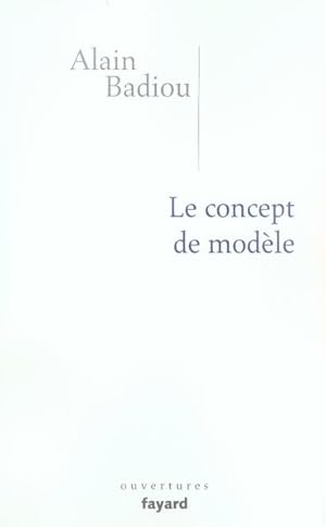 Image du vendeur pour le concept de modle mis en vente par Chapitre.com : livres et presse ancienne