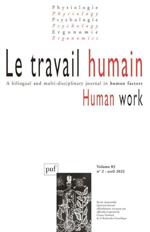 REVUE LE TRAVAIL HUMAIN n.85 (édition 2022)