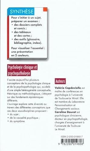 Imagen del vendedor de Psychologie clinique et psychopathologie a la venta por Chapitre.com : livres et presse ancienne
