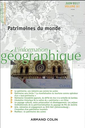 l'information géographique n.2/2017 : patrimoines du monde