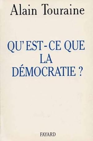 Qu'est-ce que la démocratie ?