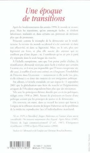 Image du vendeur pour une epoque de transitions mis en vente par Chapitre.com : livres et presse ancienne