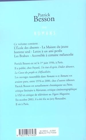 Romans / Patrick Besson. 2. Romans