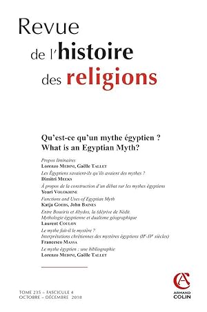 revue de l'histoire des religions N.4/2018