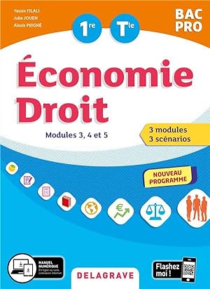 économie-droit ; 1re, terminale bac pro ; pochette élève (édition 2020)