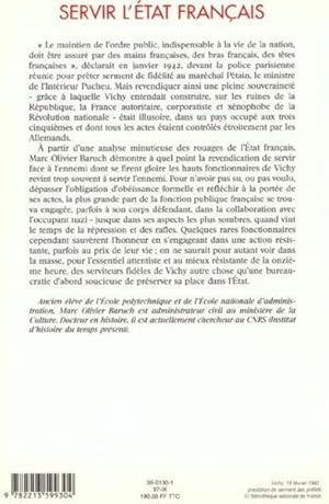 Servir l'État français