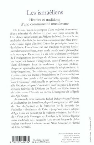 Les ismaéliens. histoire et traditions d'une communauté musulmane