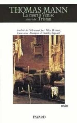 Imagen del vendedor de La Mort  Venise a la venta por Chapitre.com : livres et presse ancienne