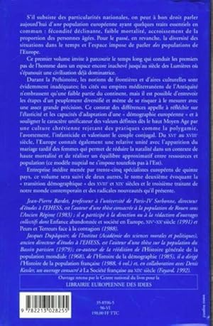 Histoire des populations de l'Europe. 1. Histoire des populations de l'Europe. Des origines aux p...