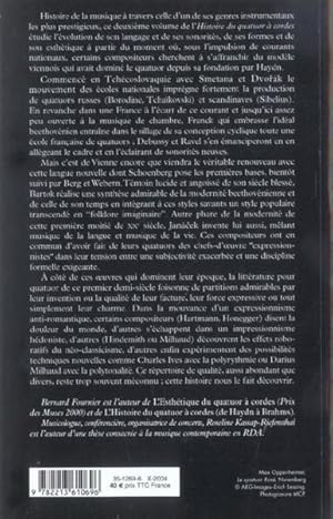 Histoire du quatuor à cordes. 2. Histoire du quatuor à cordes. De 1870 à l'entre-deux-guerres. Vo...