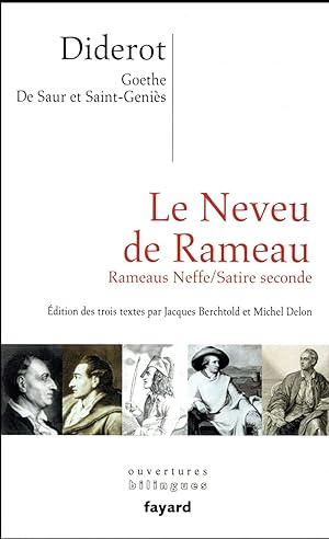 Seller image for le neveu de Rameau ; Rameaus Neffe ; satire seconde for sale by Chapitre.com : livres et presse ancienne